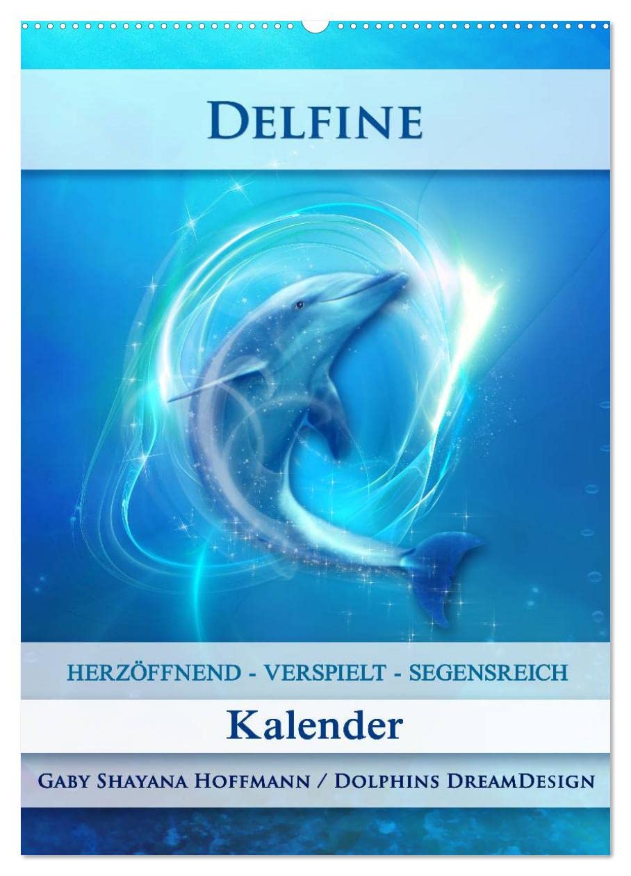 Delfine - Kalender (Wandkalender 2025 DIN A2 hoch), CALVENDO Monatskalender: Verspielte Delfine an deiner Seite (CALVENDO Gesundheit) Film, Art & Culture