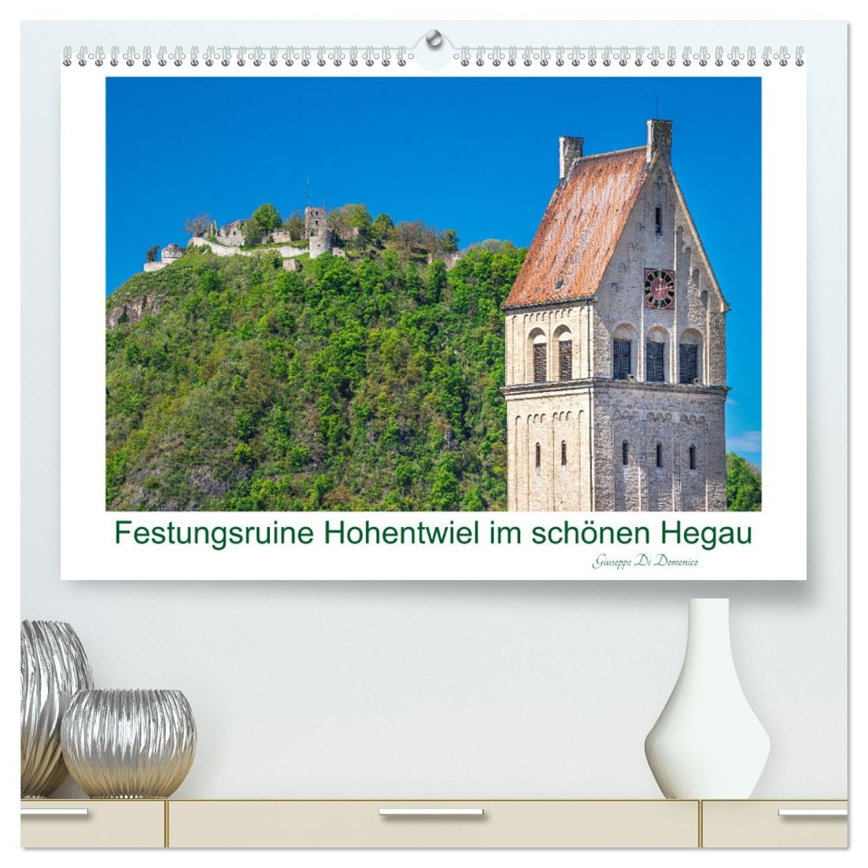 Festungsruine Hohentwiel im schönen Hegau (hochwertiger Premium Wandkalender 2025 DIN A2 quer), Kunstdruck in Hochglanz: Historische Burgruine mit ... und traumhaftem Ausblick (CALVENDO Orte) Leisure, Home & Garden