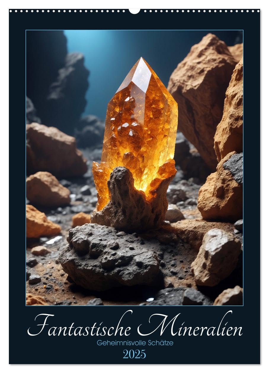 Fantastische Mineralien - Geheimnisvolle Schätze (Wandkalender 2025 DIN A2 hoch), CALVENDO Monatskalender: Erleben Sie die faszinierende Schönheit der ... Pracht verzaubern. (CALVENDO Natur) Leisure, Home & Garden
