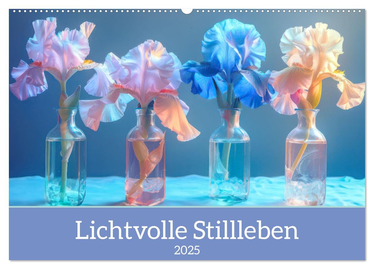 Lichtvolle Stillleben (Wandkalender 2025 DIN A2 quer), CALVENDO Monatskalender: Inszenierte Dekoration (CALVENDO Natur) Leisure, Home & Garden