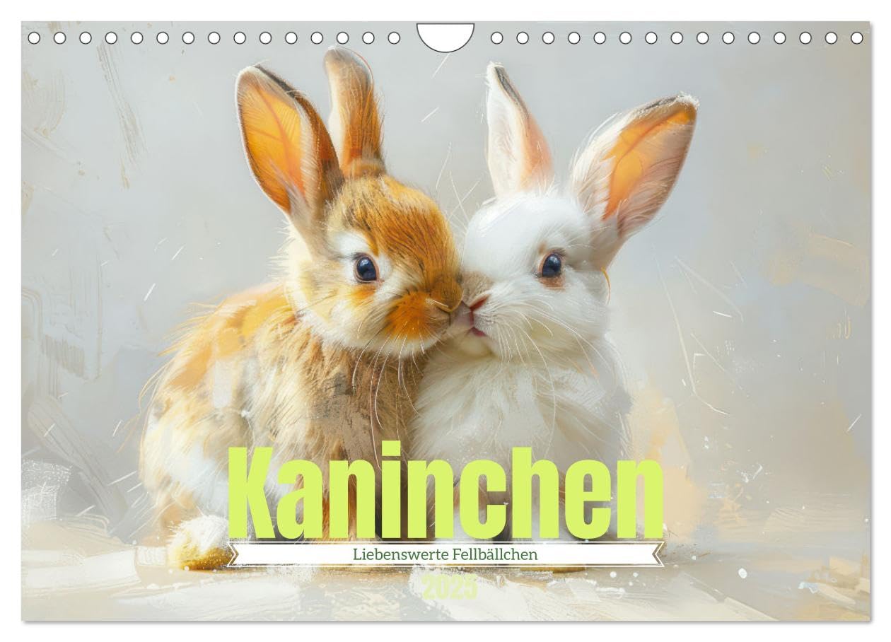 Kaninchen - Liebenswerte Fellbällchen (Wandkalender 2025 DIN A4 quer), CALVENDO Monatskalender: Kleintiere wie Kaninchen (CALVENDO Tiere) Pets