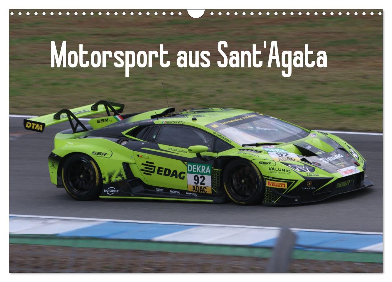 Motorsport aus Sant’Agata (Wandkalender 2025 DIN A3 quer), CALVENDO Monatskalender: Fotos verschiedener Lamborghini Huracan aus dem Motorsport (CALVENDO Sport) Leisure & Fun
