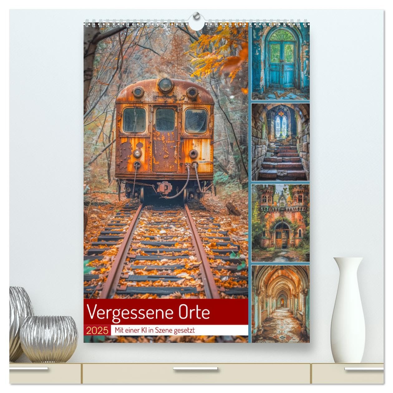 Vergessene Orte (hochwertiger Premium Wandkalender 2025 DIN A2 hoch), Kunstdruck in Hochglanz: Unser Kalender entführt Sie jeden Monat zu ... Elementen gezeichnet wurden. (CALVENDO Orte) Travel Guides