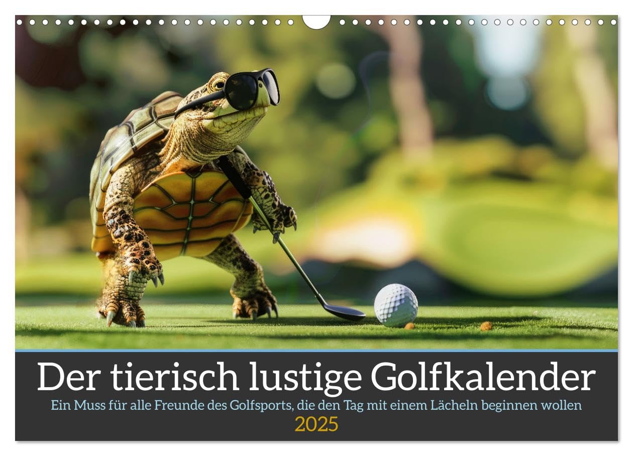 Der tierisch lustige Golfkalender (Wandkalender 2025 DIN A3 quer), CALVENDO Monatskalender: Ein Muss für alle Freunde des Golfsports, die den Tag mit einem Lächeln beginnen wollen (CALVENDO Sport) Health, Nutrition & Fitness