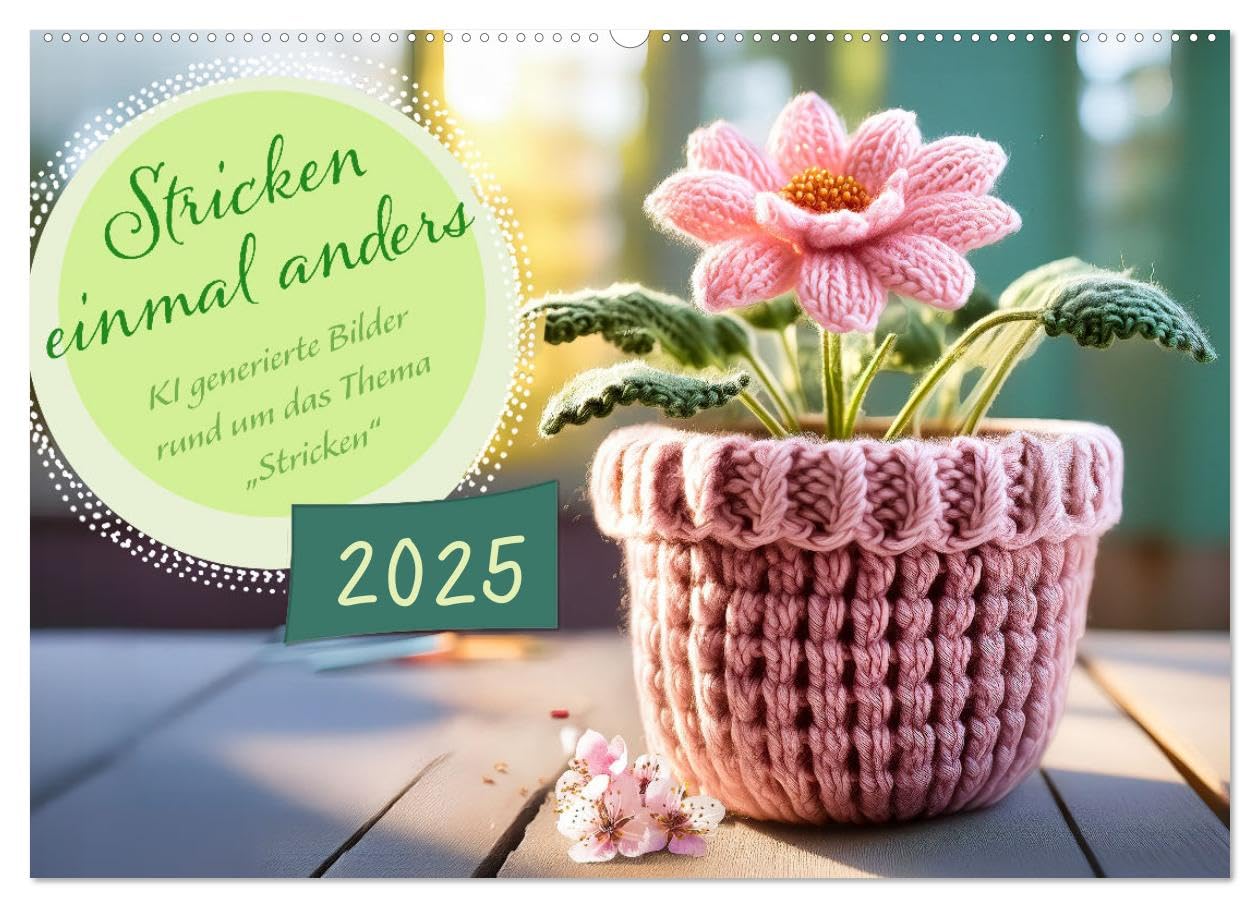 Stricken einmal anders (Wandkalender 2025 DIN A2 quer), CALVENDO Monatskalender: Dieses Kunstwerk präsentiert eine Vielzahl von beeindruckenden, von ... Weise interpretieren. (CALVENDO Hobbys) Leisure, Home & Garden