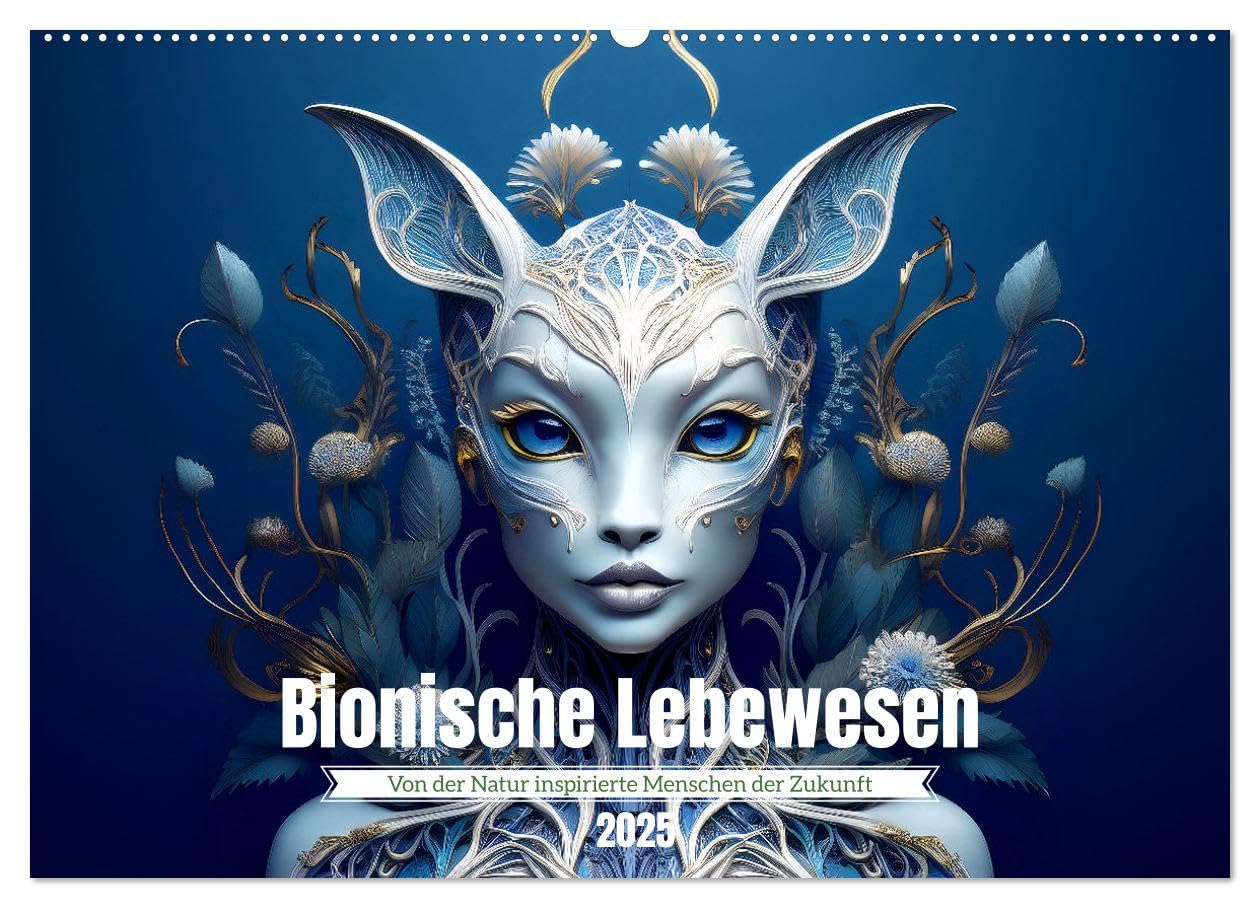 Bionische Lebewesen - Von der Natur inspirierte Menschen der Zukunft (Wandkalender 2025 DIN A2 quer), CALVENDO Monatskalender: Hybride Ästhetik - Natur und Mensch (CALVENDO Menschen) Business & Technology