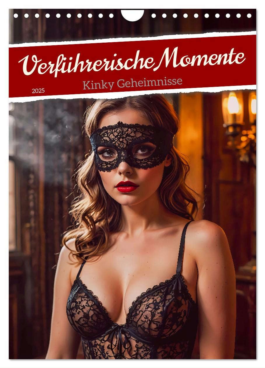 Verführerische Momente - Kinky Geheimnisse (Wandkalender 2025 DIN A4 hoch), CALVENDO Monatskalender: Der Kalender fängt, stilvolle und anspruchsvolle ... kinky Settings posen. (CALVENDO Erotik) Calendars