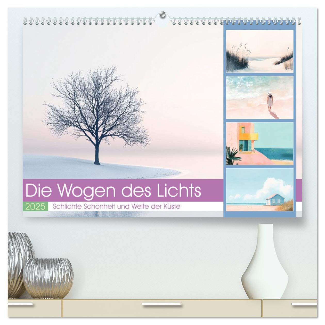 Die Wogen des Lichts (hochwertiger Premium Wandkalender 2025 DIN A2 quer), Kunstdruck in Hochglanz: Dieser Kalender lädt Sie ein, in die beruhigende ... reinsten Form ein. (CALVENDO Gesundheit) Social Sciences