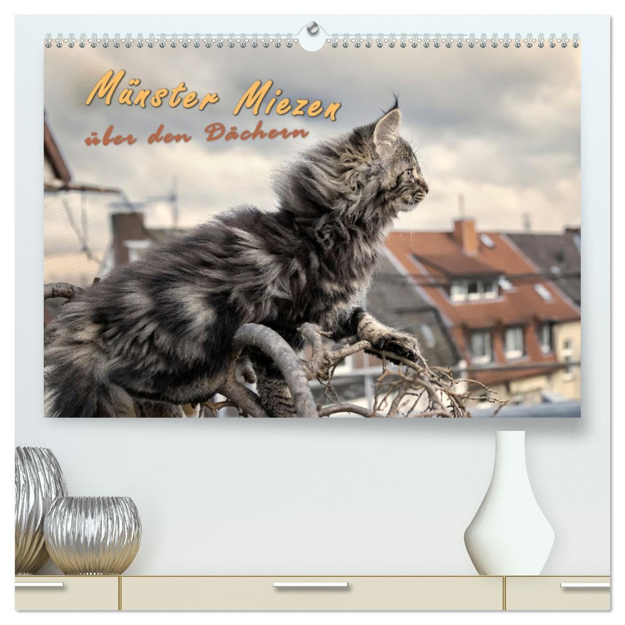 Münster Miezen - über den Dächern (hochwertiger Premium Wandkalender 2025 DIN A2 quer), Kunstdruck in Hochglanz: Norwegische Waldkatzen wachen über Münster-Höhen! (CALVENDO Tiere) Travel Guides
