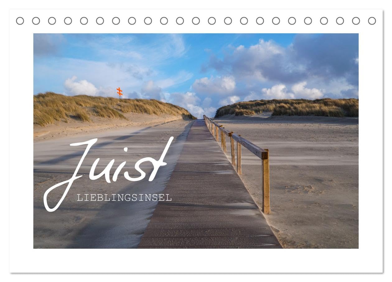 Juist Lieblingsinsel (Tischkalender 2025 DIN A5 quer), CALVENDO Monatskalender: Am Strand der ostfriesischen Insel Juist (CALVENDO Natur) Leisure, Home & Garden