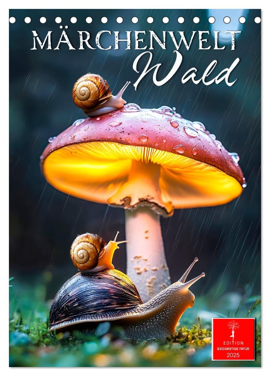 Märchenwelt Wald (Tischkalender 2025 DIN A5 hoch), CALVENDO Monatskalender: Treten Sie ein in ein magisches Reich. (CALVENDO Tiere) Living & Furnishing