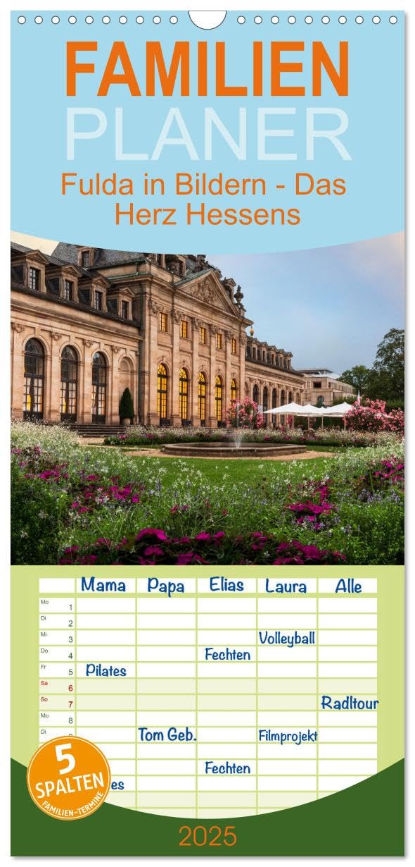 Familienplaner 2025 - Fulda in Bildern - Das Herz Hessens mit 5 Spalten (Wandkalender, 21 x 45 cm) CALVENDO: Einblicke in die Barocke Altstadt von Fulda (CALVENDO Orte) Business & Technology