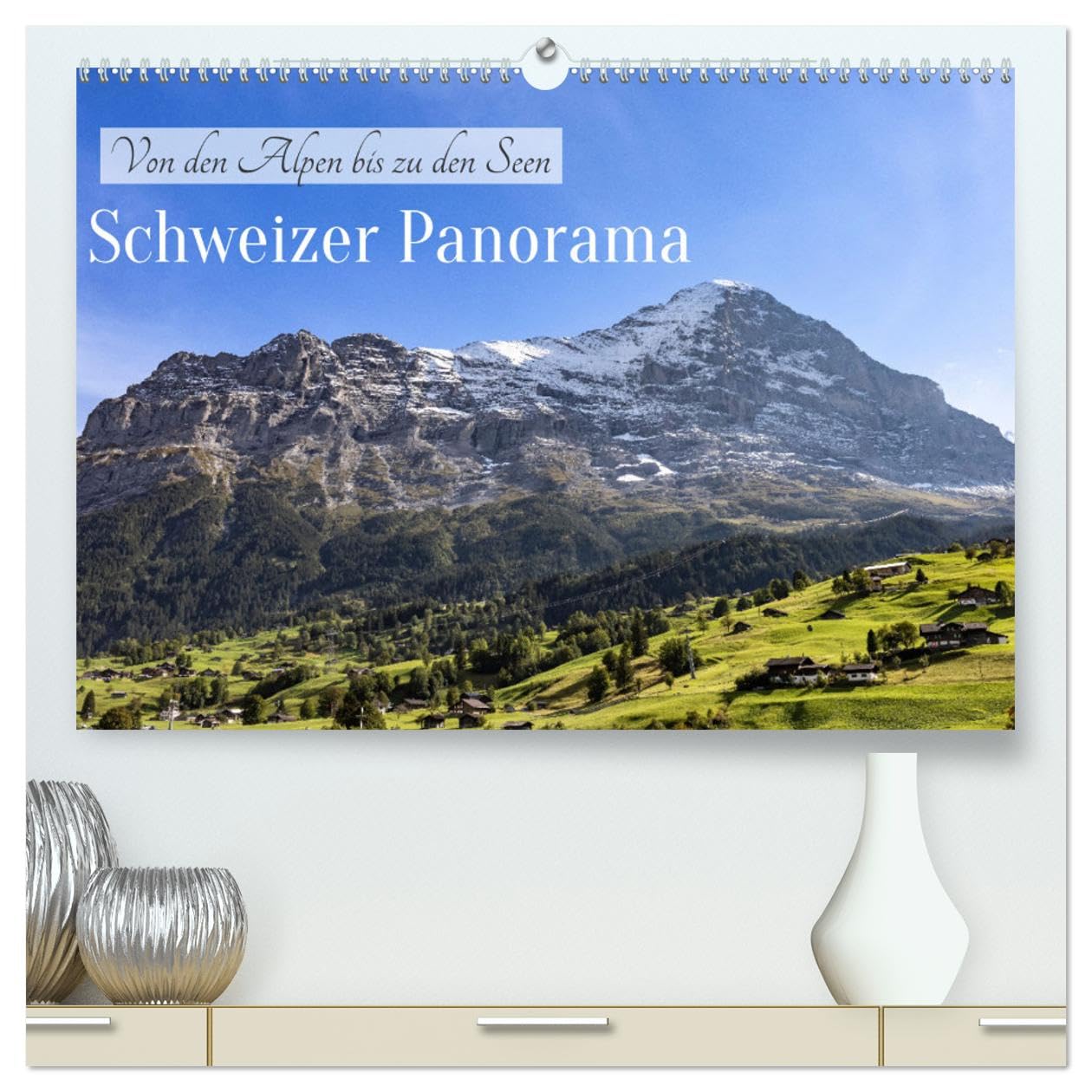 Schweizer Panorama - Von den Alpen bis zu den Seen (hochwertiger Premium Wandkalender 2025 DIN A2 quer), Kunstdruck in Hochglanz: Atemberaubende ... Alpen bis zu idyllischen Seen (CALVENDO Orte) Leisure, Home & Garden