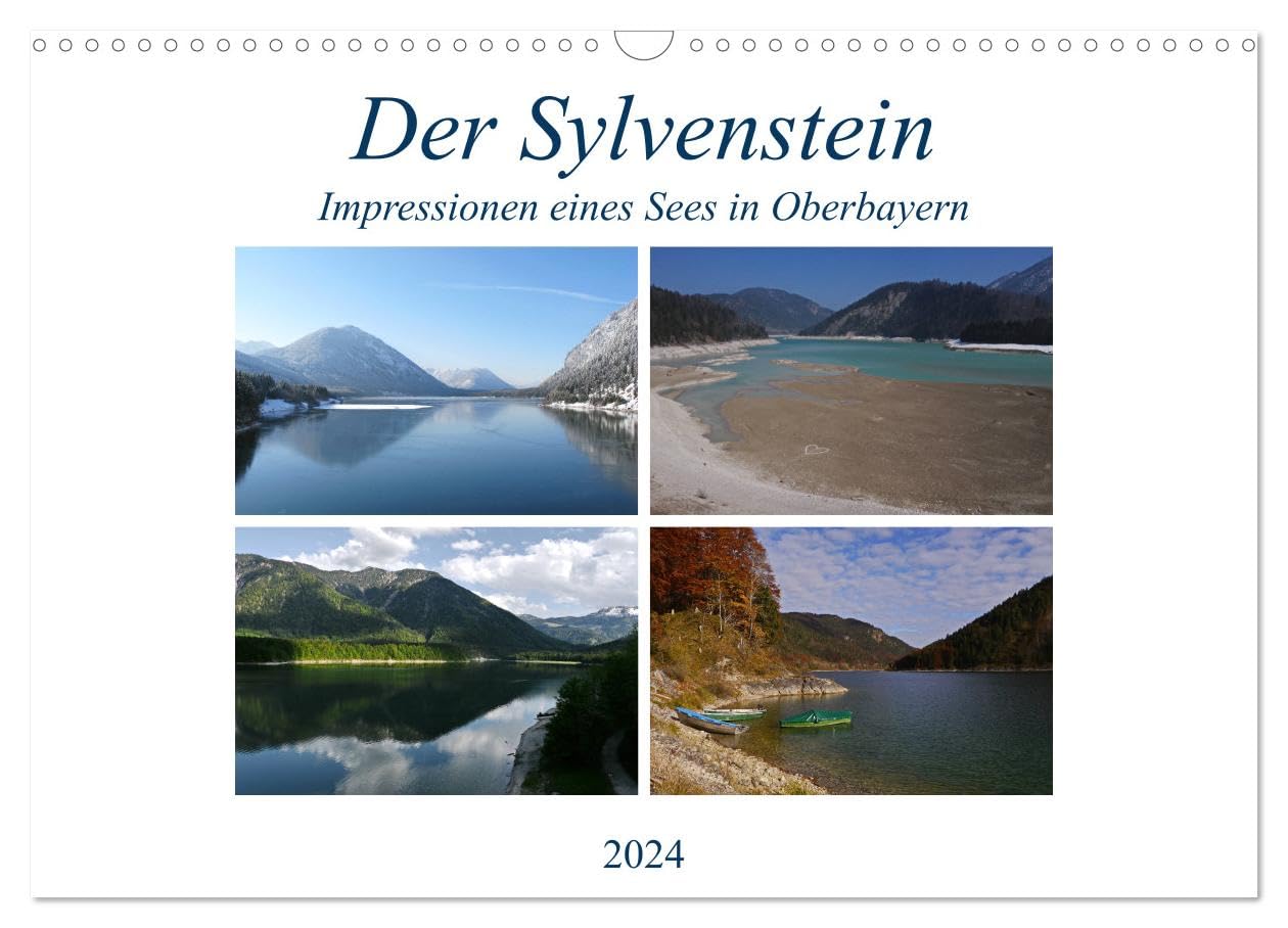 Der Sylvenstein - Impressionen eines Sees in Oberbayern (Wandkalender 2025 DIN A3 quer), CALVENDO Monatskalender: Der Sylvenstein, ein fjordähnlicher Stausee in Oberbayern (CALVENDO Natur) Leisure, Home & Garden