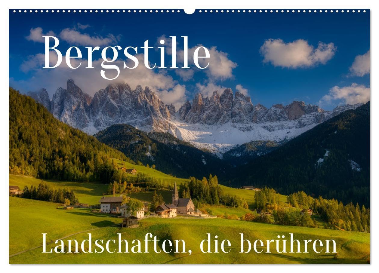 Bergstille - Landschaften, die berühren (Wandkalender 2025 DIN A2 quer), CALVENDO Monatskalender: Stimmungsvolle Aufnahmen aus den Alpen (CALVENDO Natur) Leisure, Home & Garden