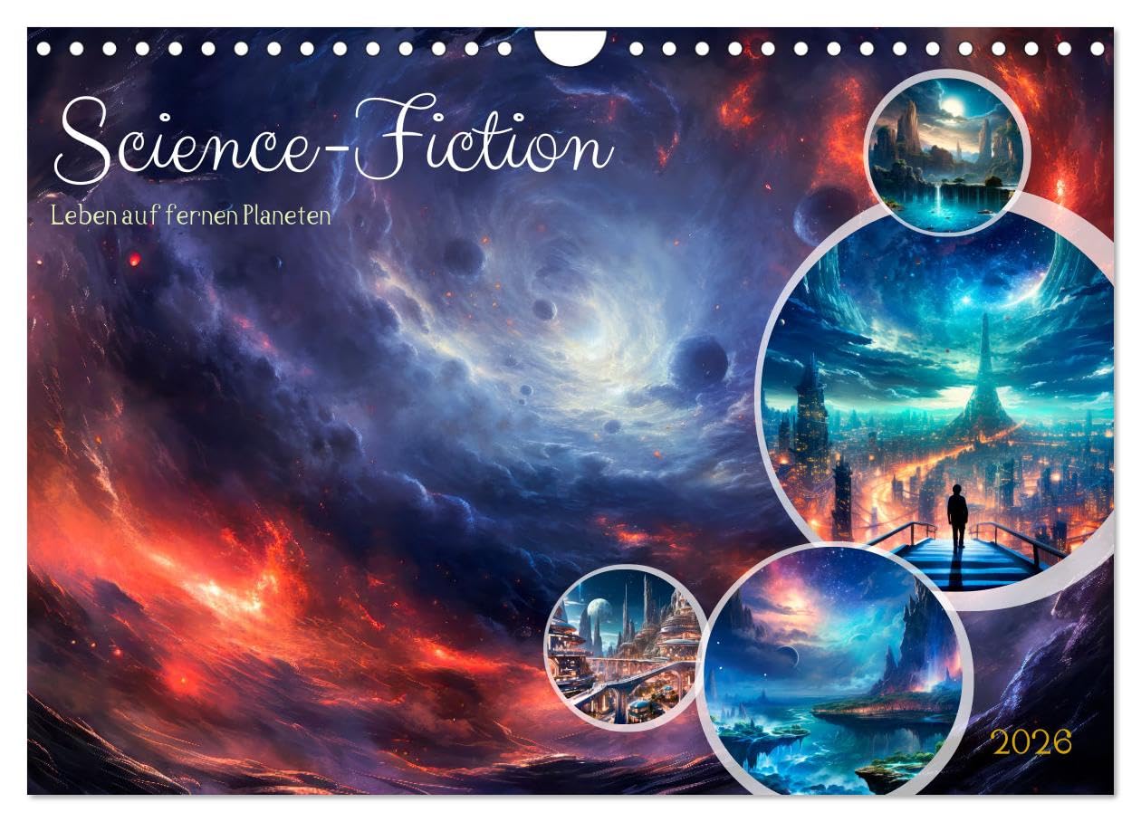 SCIENCE-FICTION Leben auf fernen Planeten (Wandkalender 2026 DIN A4 quer), CALVENDO Monatskalender Leisure, Home & Garden