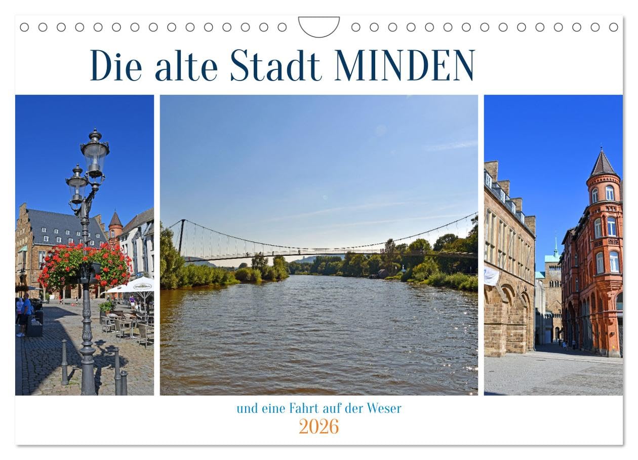 Die alte Stadt MINDEN (Wandkalender 2026 DIN A4 quer), CALVENDO Monatskalender Calendars