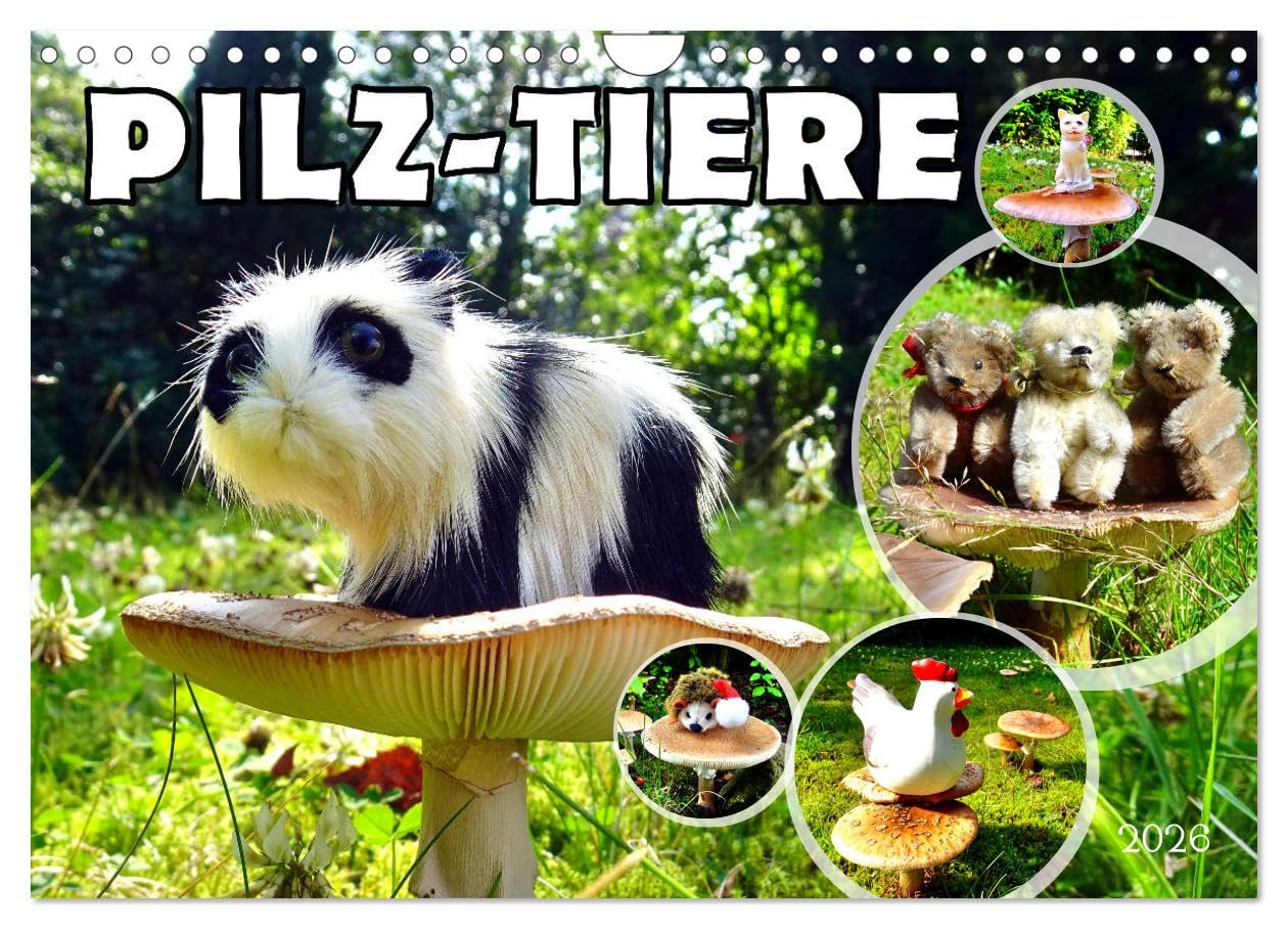 Pilz-Tiere (Wandkalender 2026 DIN A4 quer), CALVENDO Monatskalender Film, Art & Culture