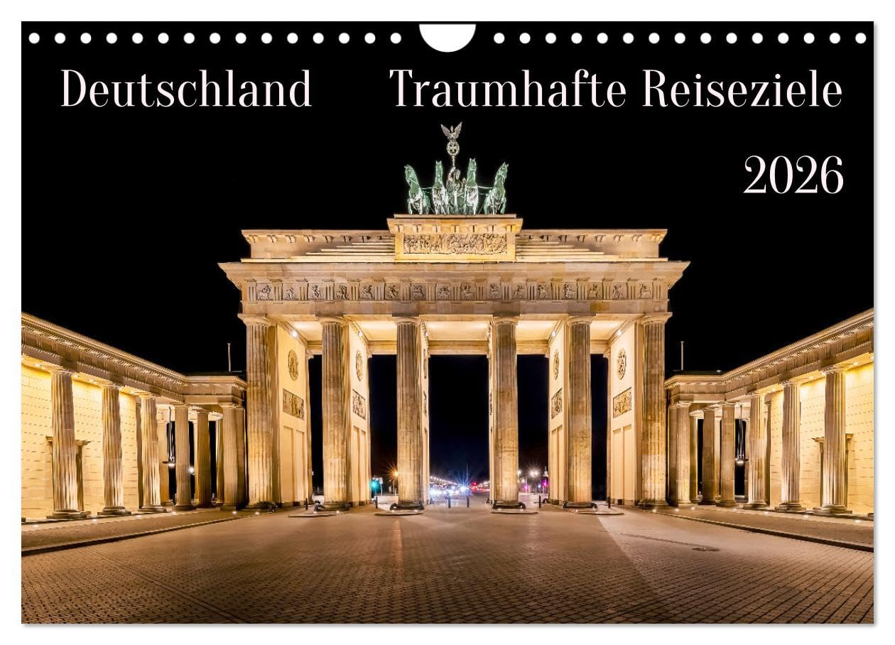 Deutschland - Traumhafte Reiseziele (Wandkalender 2026 DIN A4 quer), CALVENDO Monatskalender Leisure, Home & Garden