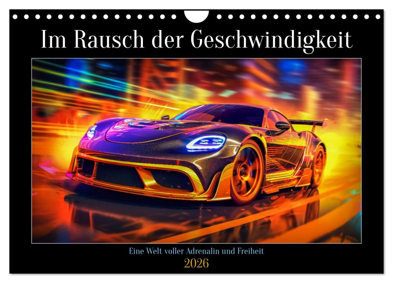 Im Rausch der Geschwindigkeit (Wandkalender 2026 DIN A4 quer), CALVENDO Monatskalender Business & Technology