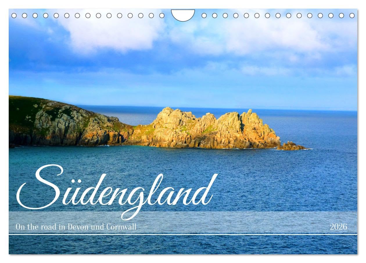 Südengland - On the road in Devon und Cornwall (Wandkalender 2026 DIN A4 quer), CALVENDO Monatskalender Business & Technology