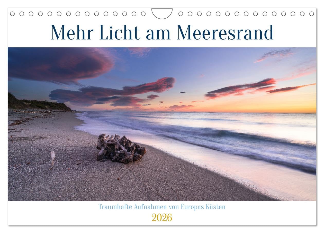 Mehr Licht am Meeresrand (Wandkalender 2026 DIN A4 quer), CALVENDO Monatskalender Leisure, Home & Garden