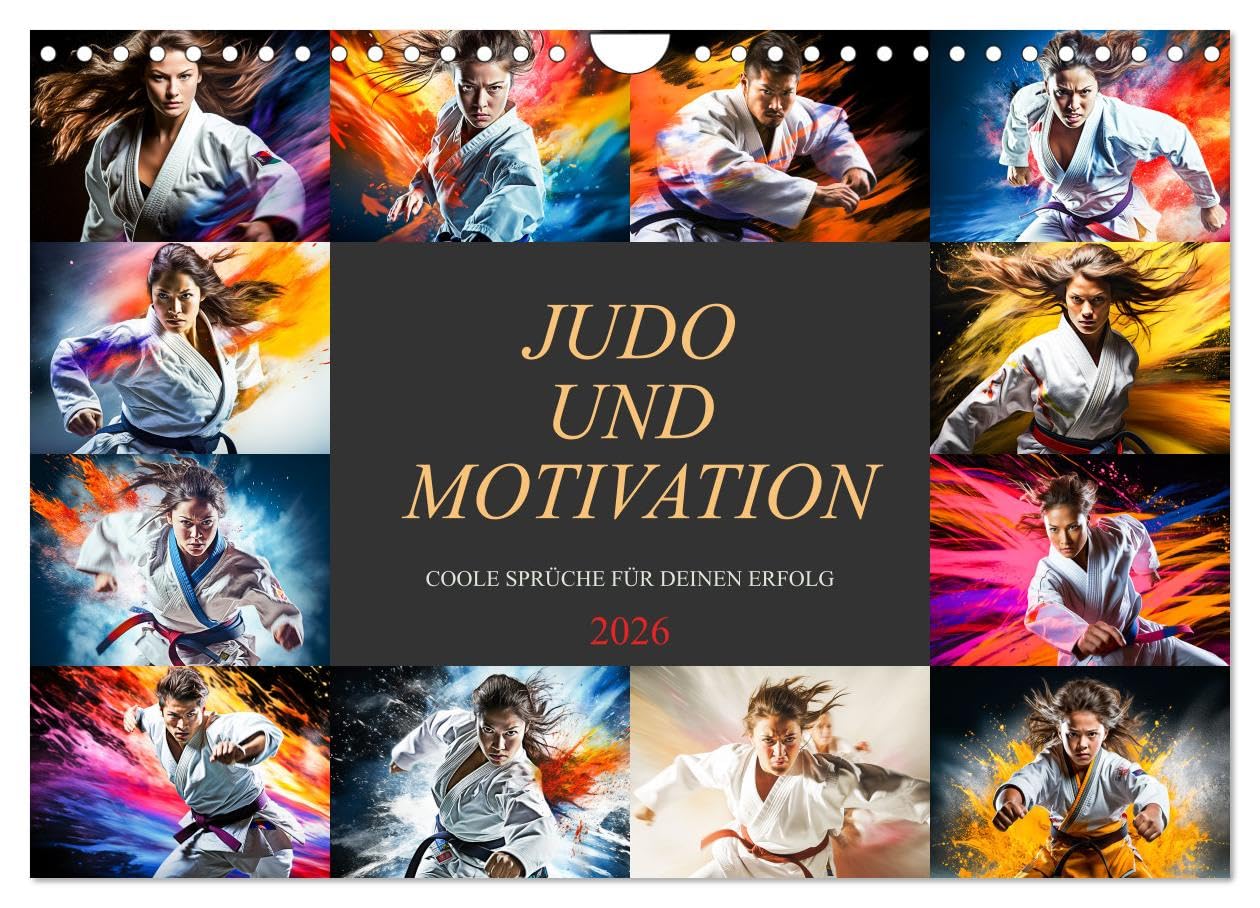 Judo und Motivation (Wandkalender 2026 DIN A4 quer), CALVENDO Monatskalender Business, Finance & Career