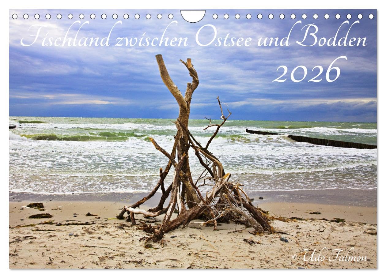 Fischland zwischen Ostsee und Bodden (Wandkalender 2026 DIN A4 quer), CALVENDO Monatskalender Film, Art & Culture