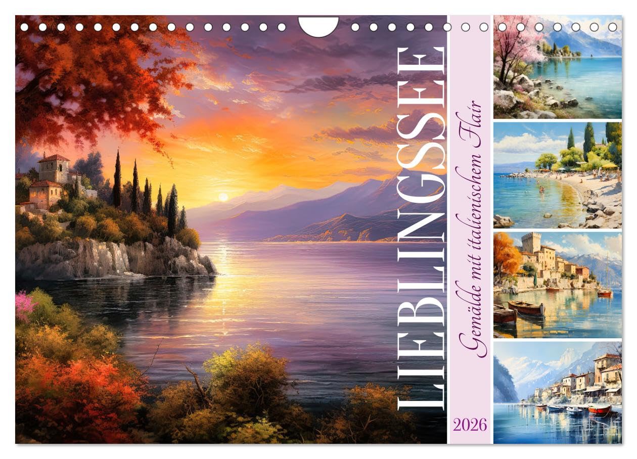 Lieblingssee (Wandkalender 2026 DIN A4 quer), CALVENDO Monatskalender Social Sciences