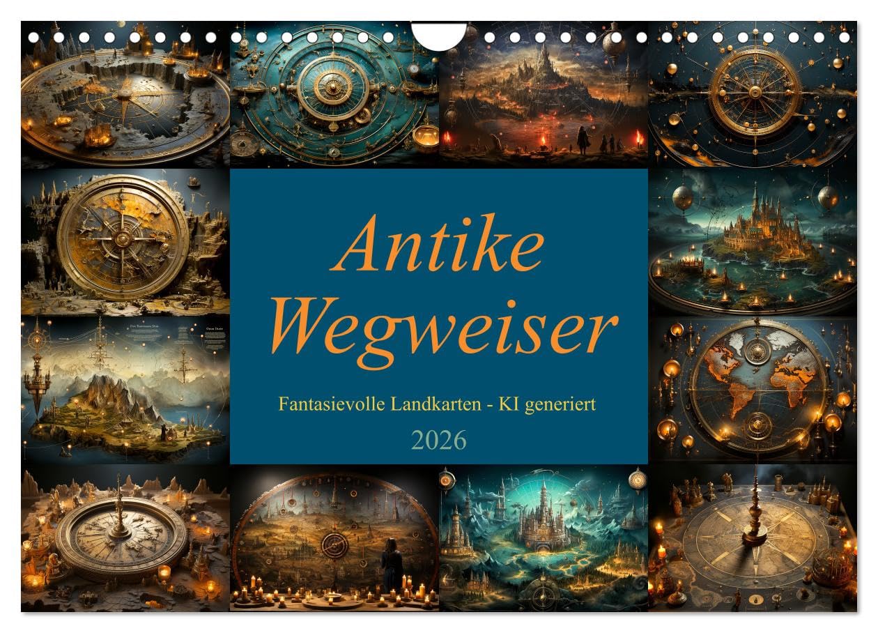 Antike Wegweiser (Wandkalender 2026 DIN A4 quer), CALVENDO Monatskalender Living & Furnishing