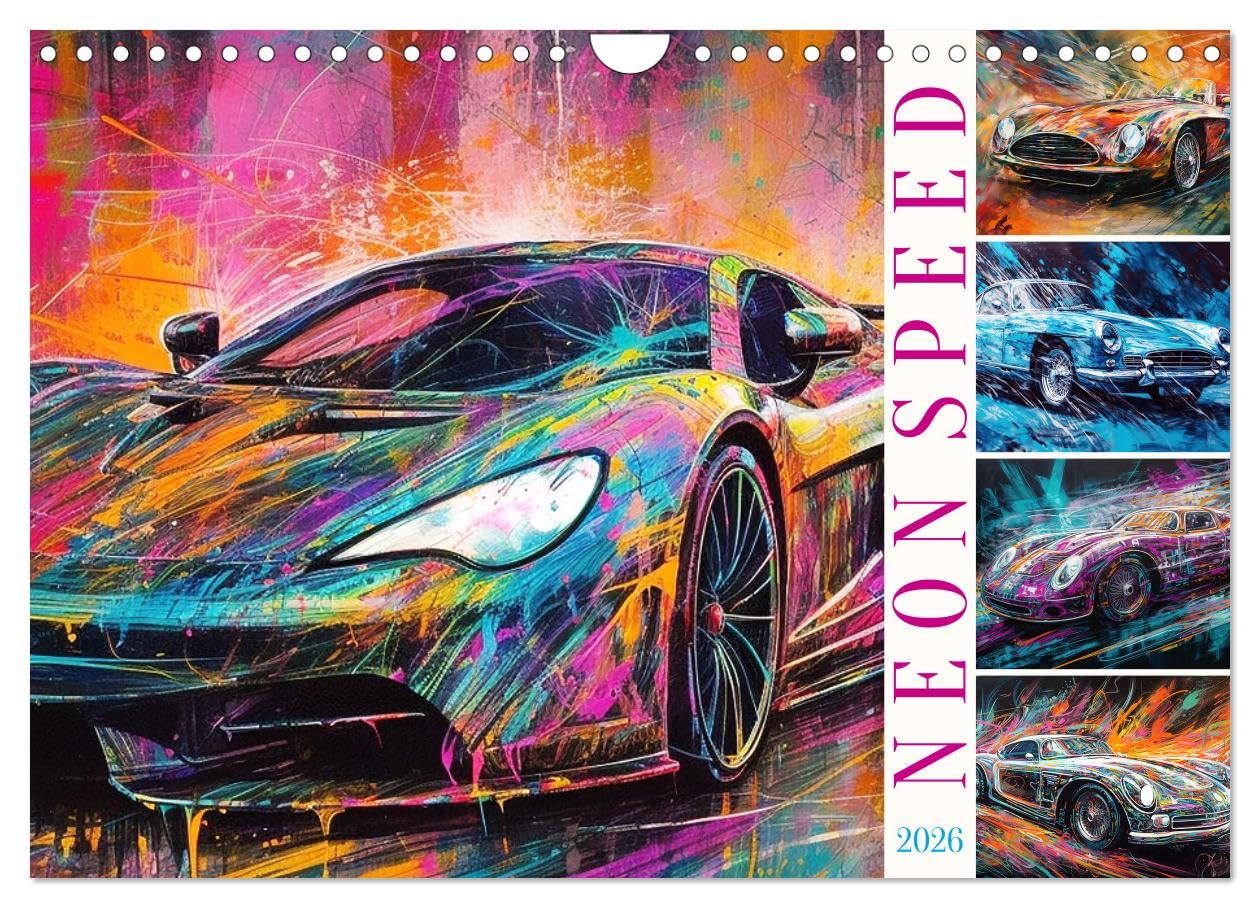Neon Speed (Wandkalender 2026 DIN A4 quer), CALVENDO Monatskalender Social Sciences