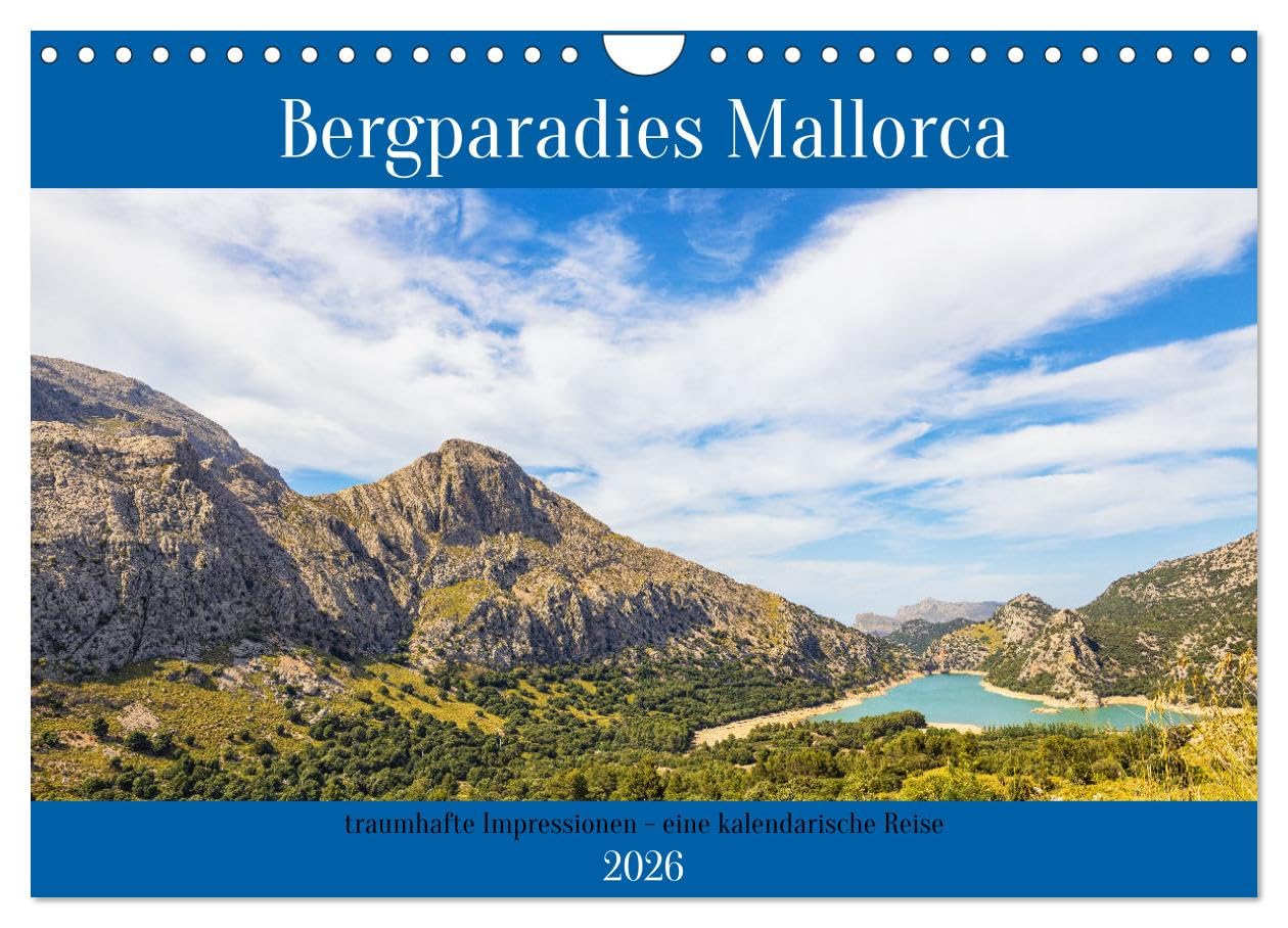 Bergparadies Mallorca (Wandkalender 2026 DIN A4 quer), CALVENDO Monatskalender Photography