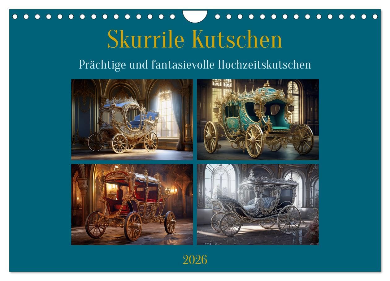 Skurrile Kutschen (Wandkalender 2026 DIN A4 quer), CALVENDO Monatskalender Lifestyle