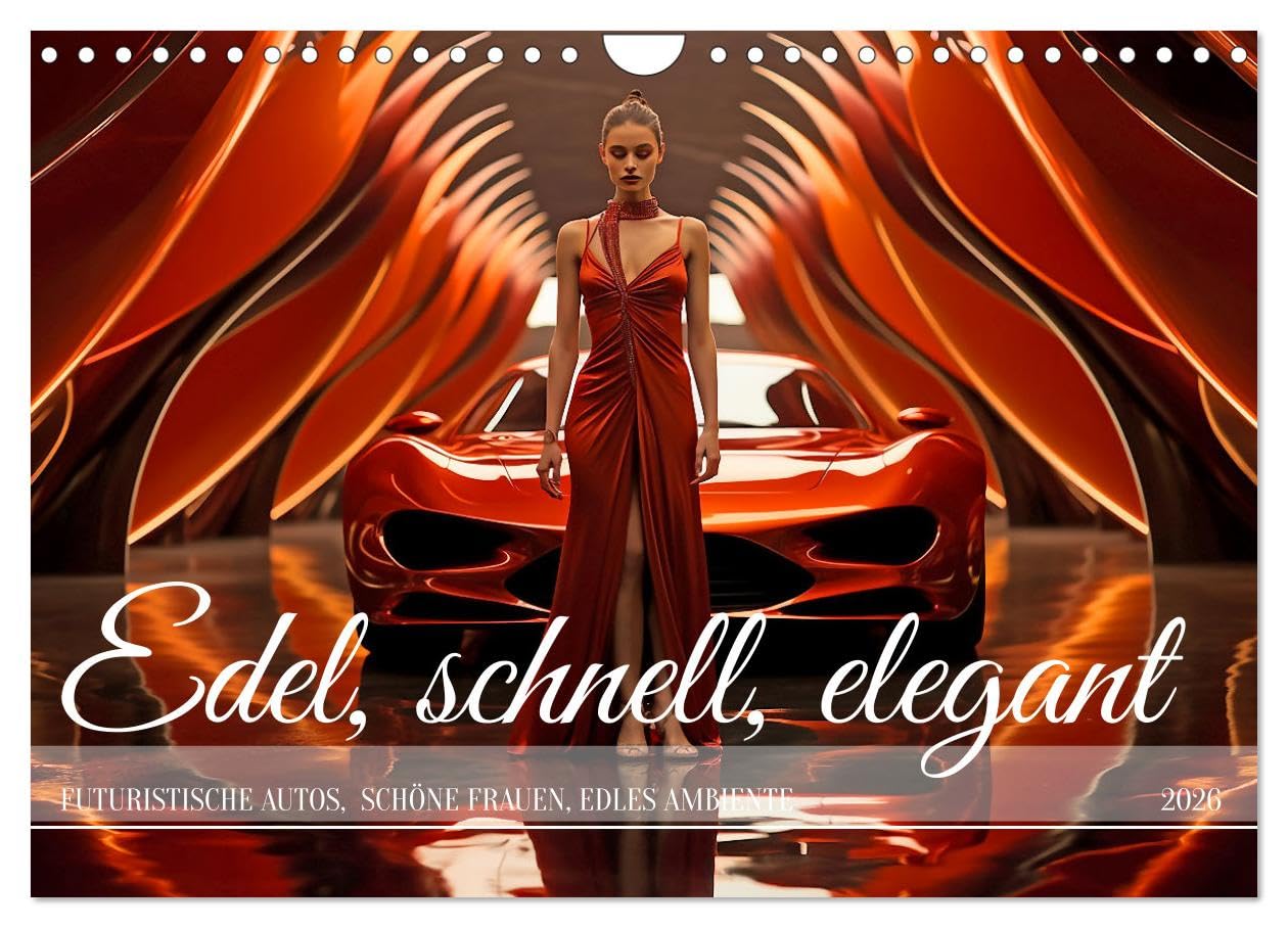 Edel, schnell, elegant (Wandkalender 2026 DIN A4 quer), CALVENDO Monatskalender Leisure & Fun