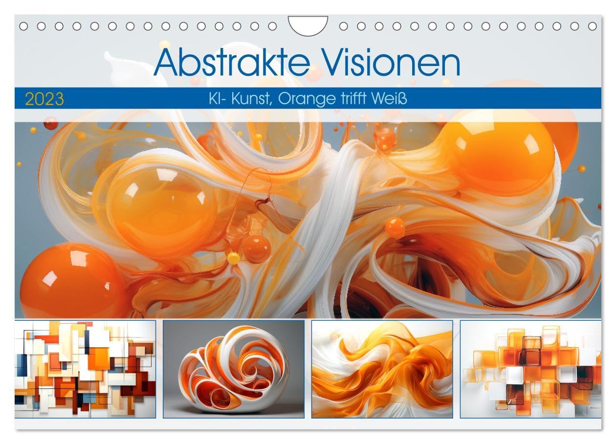 Abstrakte Visionen (Wandkalender 2026 DIN A4 quer), CALVENDO Monatskalender: Abstrakte Visionen ist eine kreative Ausdrucksform, bei der geometrische ... Linien und Farben basiert. (CALVENDO Kunst) Film, Art & Culture