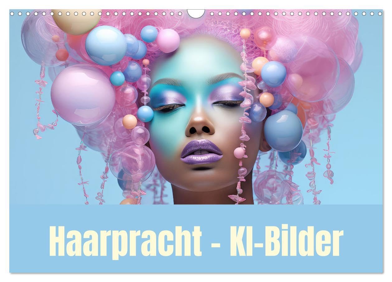 Haarpracht - KI-Bilder (Wandkalender 2026 DIN A3 quer), CALVENDO Monatskalender: Atemberaubende Haarkunst (CALVENDO Menschen) Leisure, Home & Garden