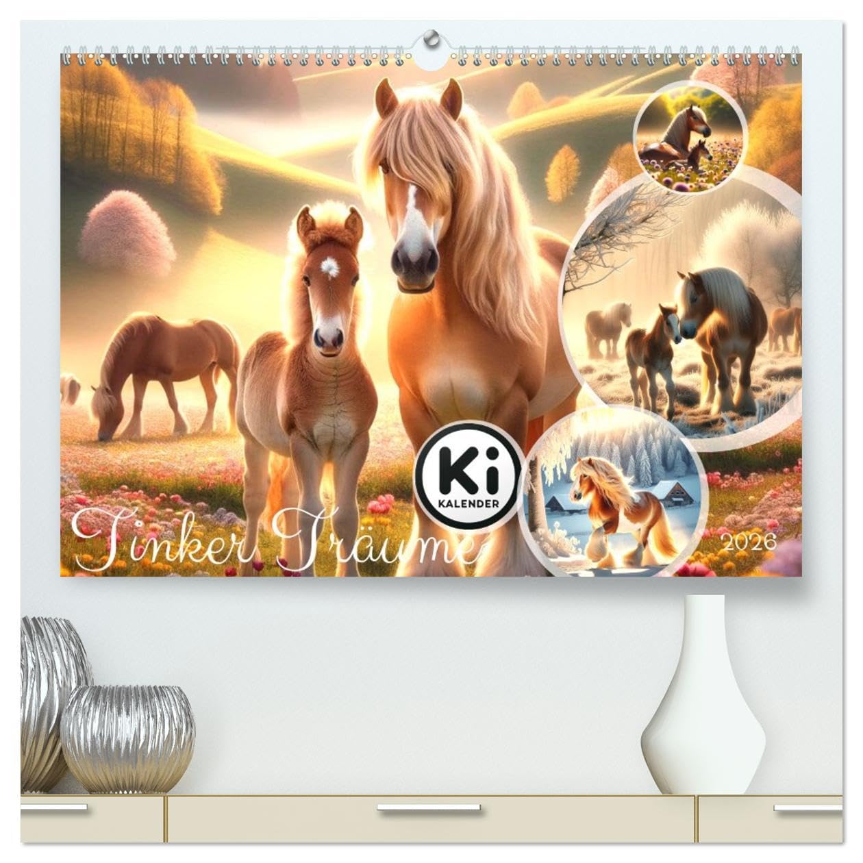Tinker Träume - Ein Jahr auf zauberhaften Weiden (hochwertiger Premium Wandkalender 2026 DIN A2 quer), Kunstdruck in Hochglanz: Ein Jahr mit Tinkern in Zauberwelten (CALVENDO Hobbys) Natural Sciences