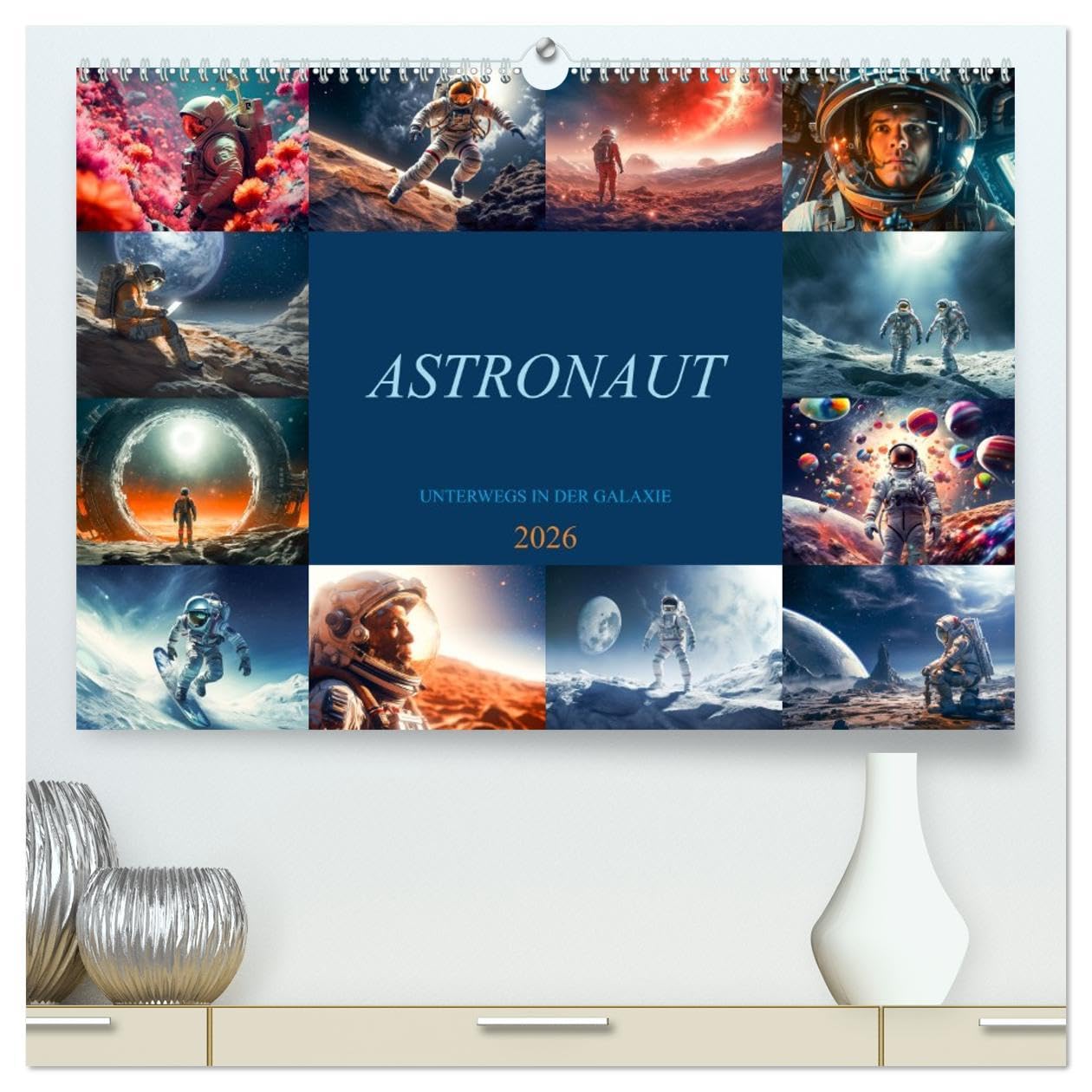 Astronaut - Unterwegs in der Galaxie (hochwertiger Premium Wandkalender 2026 DIN A2 quer), Kunstdruck in Hochglanz: Tauche ein in die atemberaubende ... inspirieren. (CALVENDO Wissenschaft) Contemporary literature Books