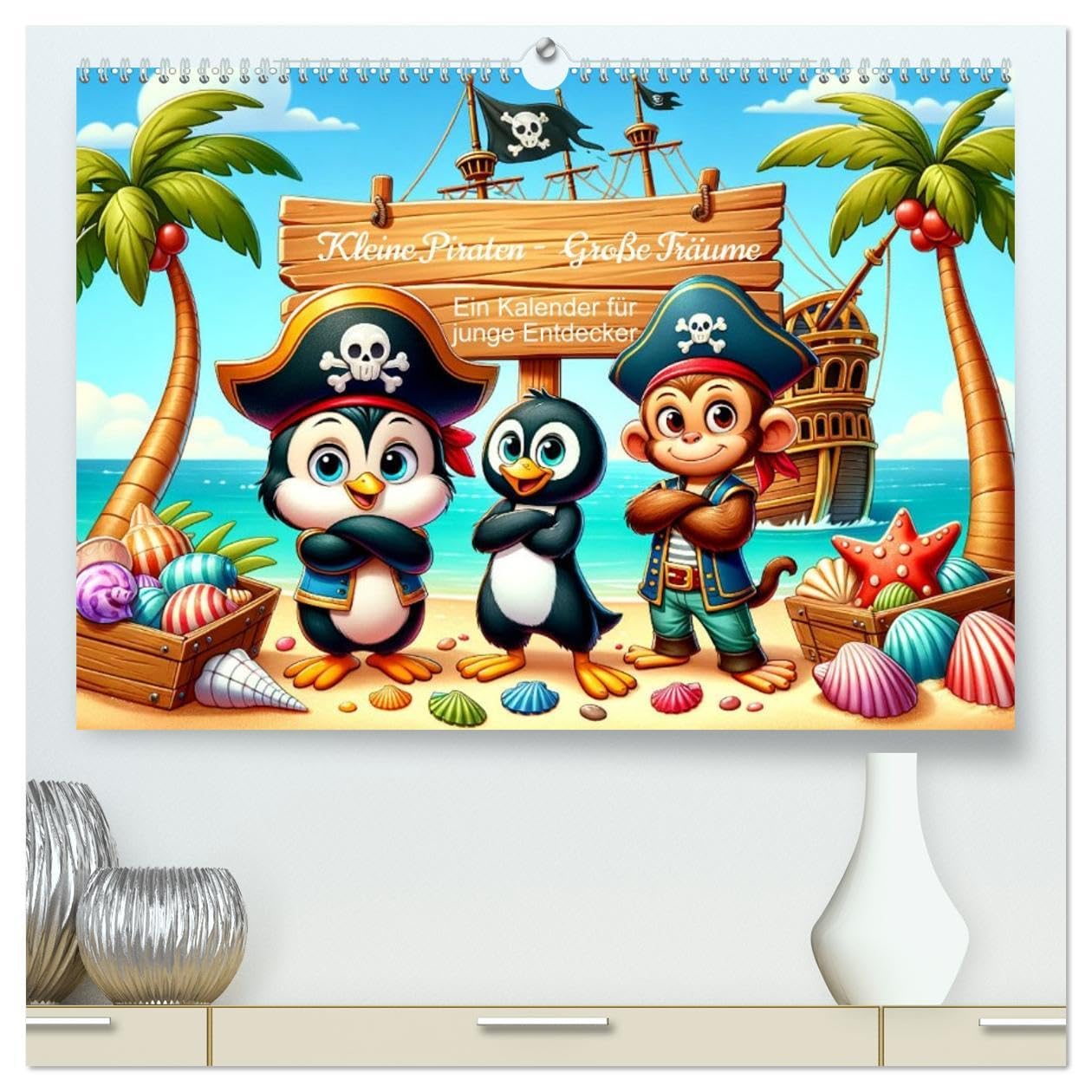Kleine Piraten, Große Träume" - Ein Kalender für junge Entdecker (hochwertiger Premium Wandkalender 2026 DIN A2 quer), Kunstdruck in Hochglanz: ... für kleine Piraten! (CALVENDO Wissenschaft) Leisure, Home & Garden