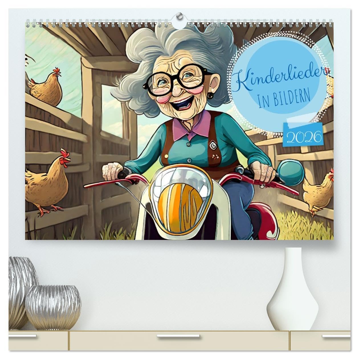 Kinderlieder - In Bildern (hochwertiger Premium Wandkalender 2026 DIN A2 quer), Kunstdruck in Hochglanz: Tauchen Sie ein in die magische Welt der ... zum Leben erweckt werden. (CALVENDO Spass) Calendars