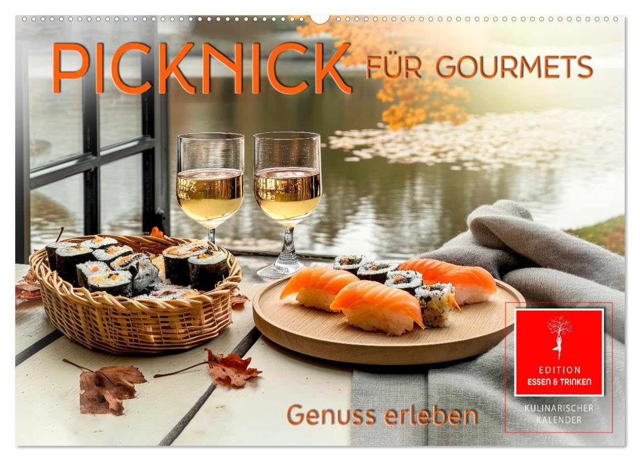 Picknick für Gourmets - Genuss erleben (Wandkalender 2026 DIN A2 quer), CALVENDO Monatskalender: Im Freien mit allen Sinnen genießen. (CALVENDO Lifestyle) Living & Furnishing