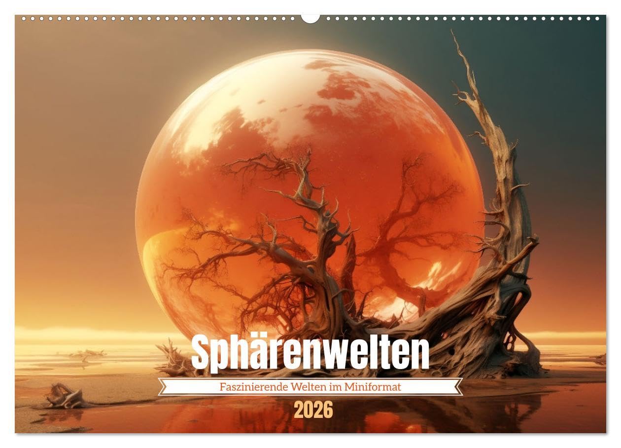 Sphärenwelten (Wandkalender 2026 DIN A2 quer), CALVENDO Monatskalender: Welten im Miniformat (CALVENDO Wissenschaft) Film, Art & Culture