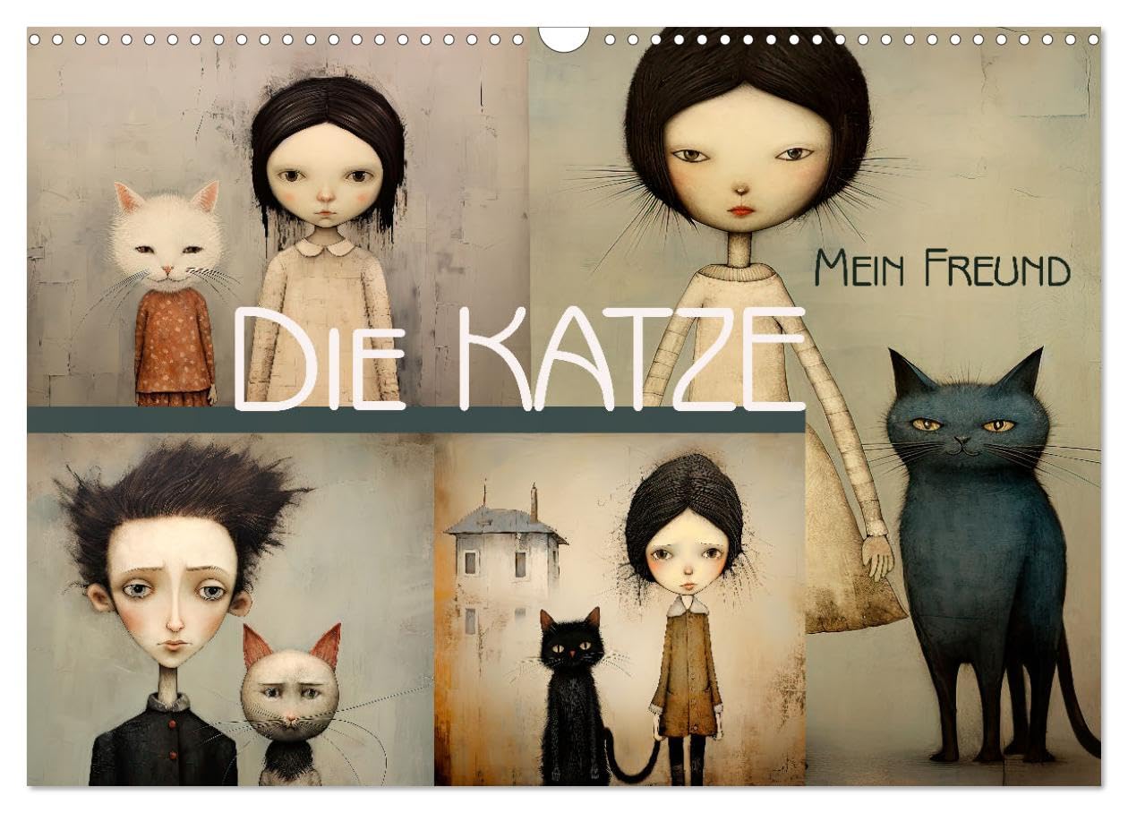 Die Katze - mein Freund (Wandkalender 2026 DIN A3 quer), CALVENDO Monatskalender Film, Art & Culture