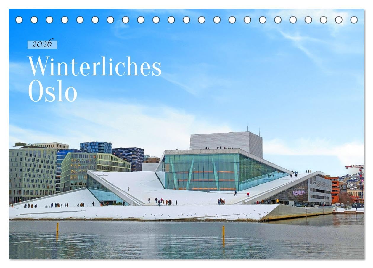 Winterliches Oslo (Tischkalender 2026 DIN A5 quer), CALVENDO Monatskalender Business & Technology