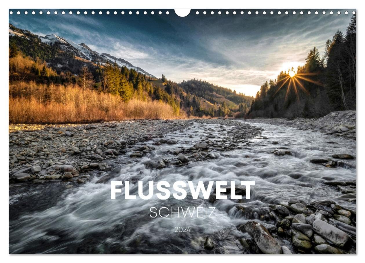 Flusswelt Schweiz (Wandkalender 2026 DIN A3 quer), CALVENDO Monatskalender Photography