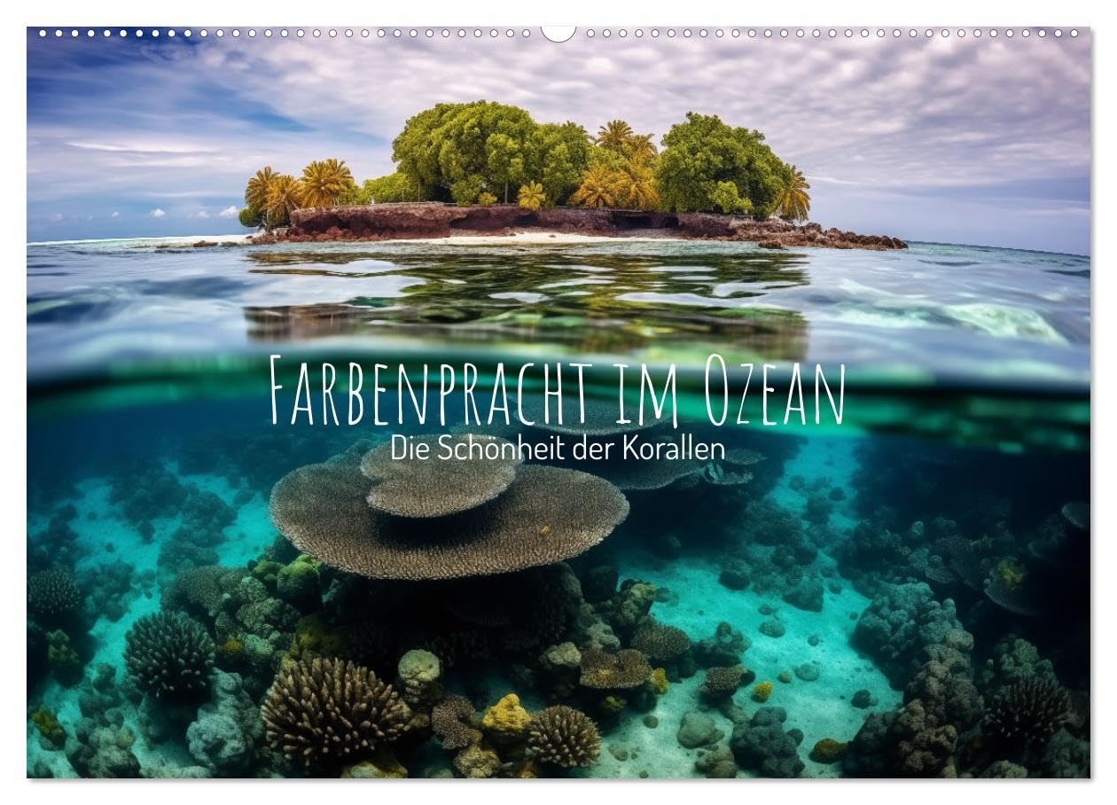 Farbenpracht im Ozean - Die Schönheit der Korallen (Wandkalender 2026 DIN A2 quer), CALVENDO Monatskalender Film, Art & Culture