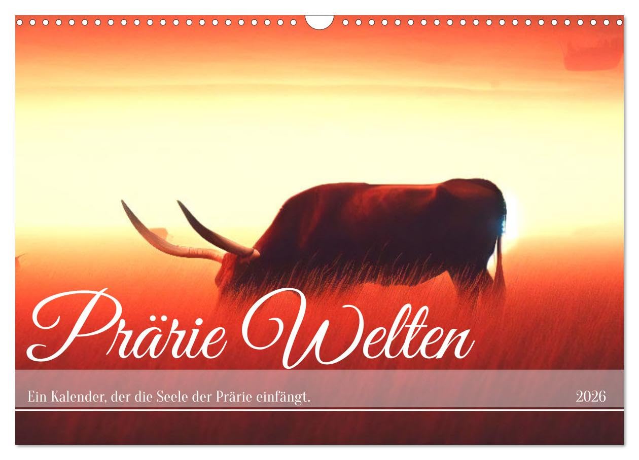 Prärie Welten - Ein Kalender, der die Seele der Prärie einfängt. (Wandkalender 2026 DIN A3 quer), CALVENDO Monatskalender Social Sciences
