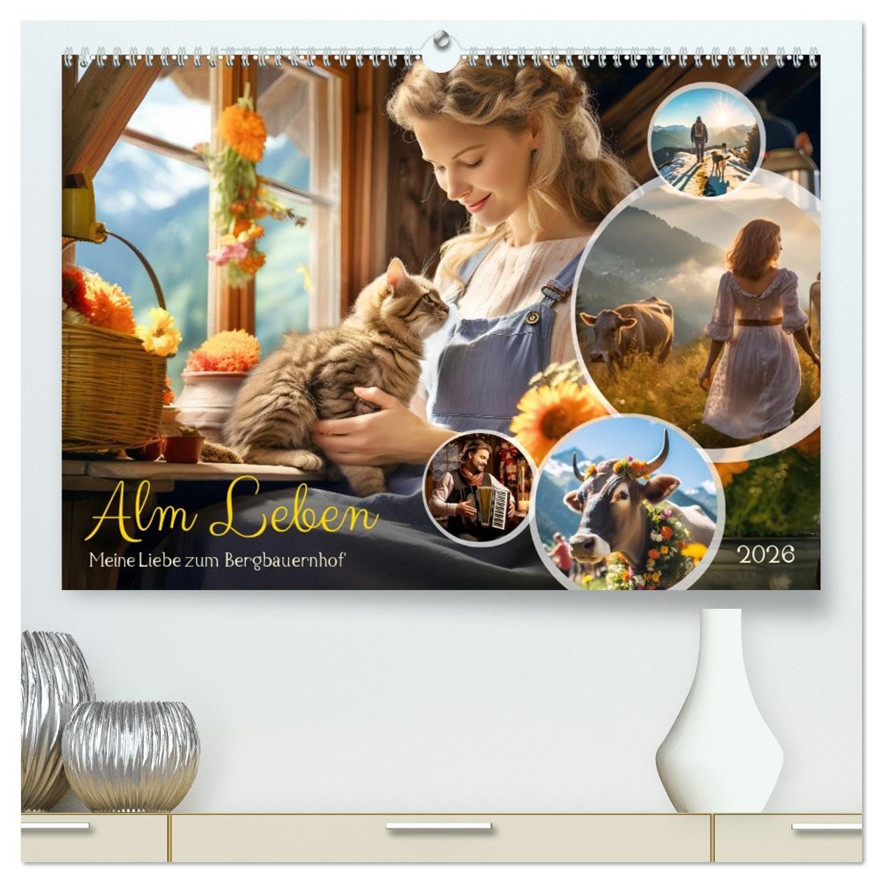 Alm Leben - Meine Liebe zum Bergbauernhof (hochwertiger Premium Wandkalender 2026 DIN A2 quer), Kunstdruck in Hochglanz Social Sciences