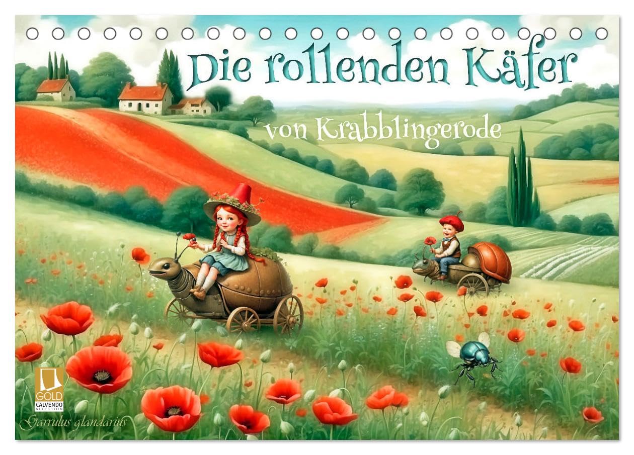 Die rollenden Käfer von Krabblingerode (Tischkalender 2026 DIN A5 quer), CALVENDO Monatskalender Leisure, Home & Garden