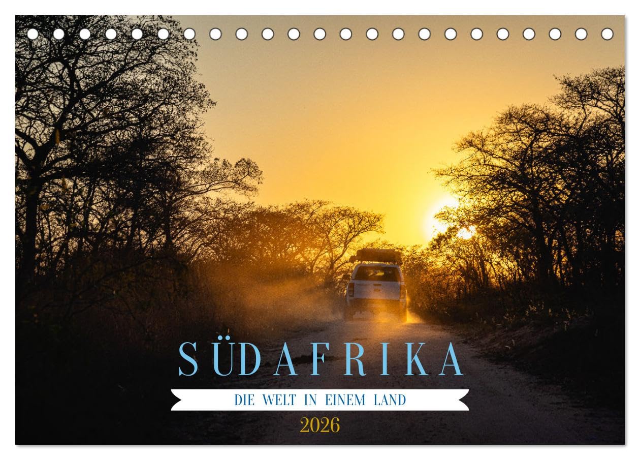 Südafrika - Die Welt in einem Land (Tischkalender 2026 DIN A5 quer), CALVENDO Monatskalender Leisure, Home & Garden